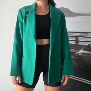 Vintage Emerald Green Blazer